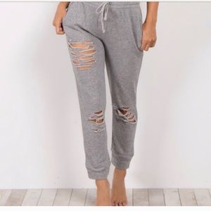 Pink blush maternity joggers